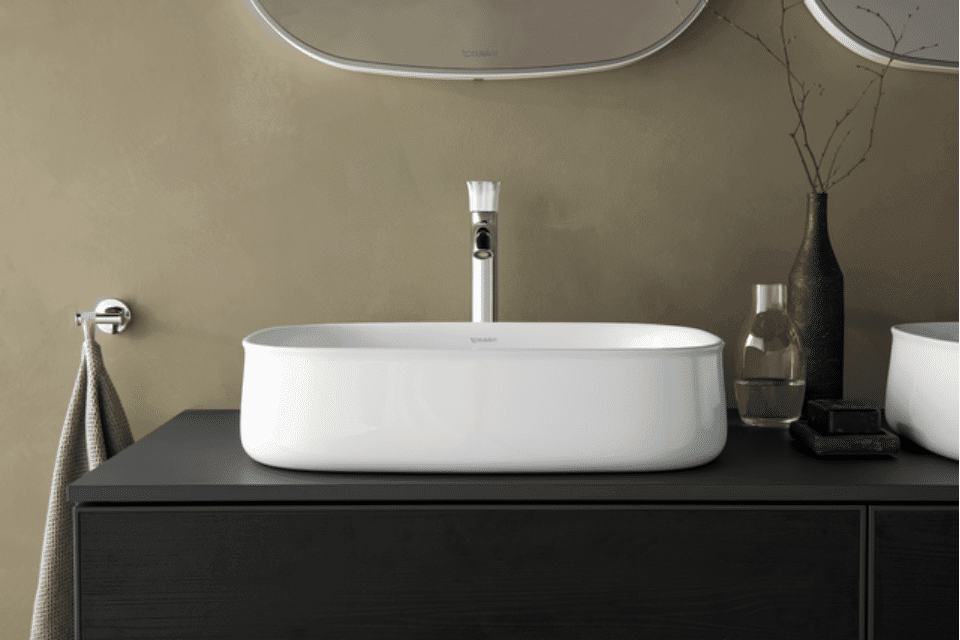 Duravit Zencha Aufsatzbecken in Weiß.