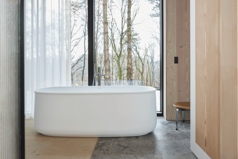 Duravit Zencha große freistehende Badewanne.