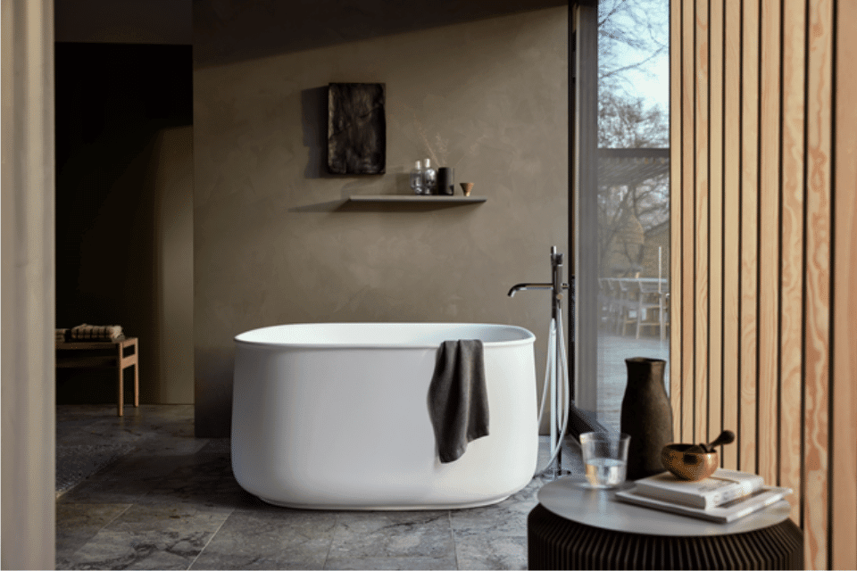 Duravit Zencha freistehende Badewanne.