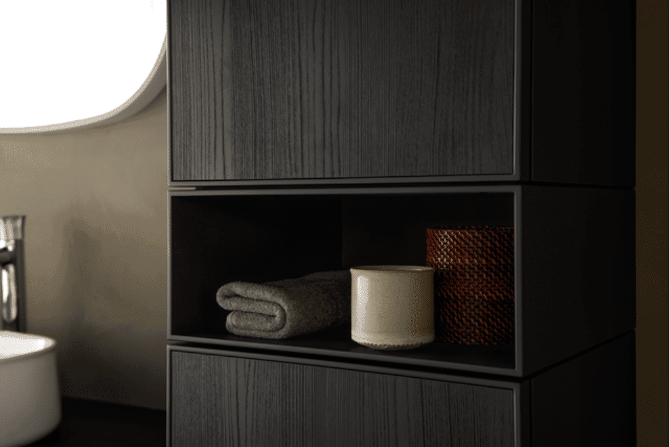 Duravit Zencha Seitenschrank mit Ablagefach.