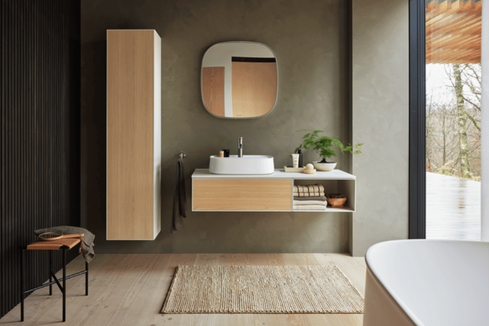 Duravit Zencha Möbel in Eiche Natur.