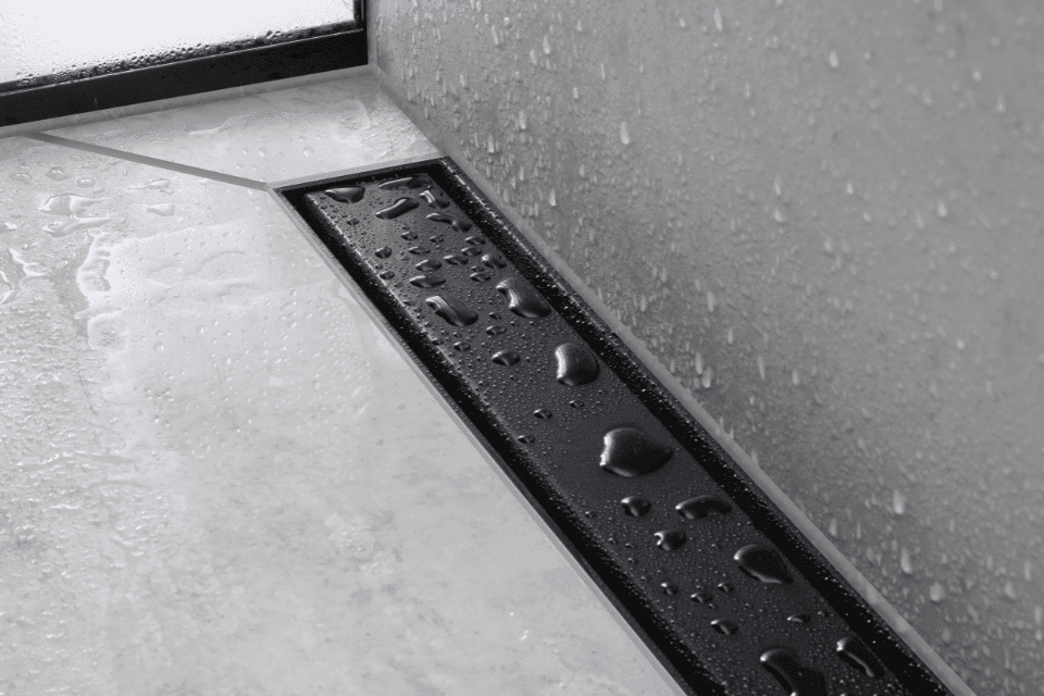 hansgrohe RainDrain Match in Schwarz.