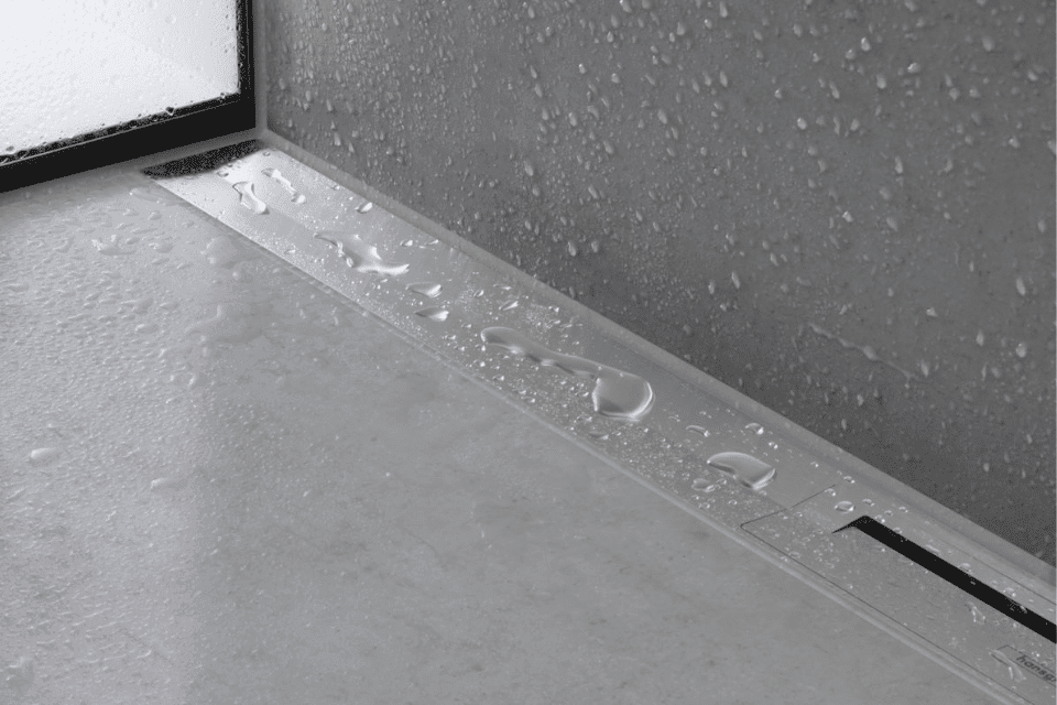 hansgrohe RainDrain Flex Duschrinne in Chrom.