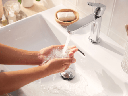 hansgrohe Rebris Waschtischarmatur in Chrom.