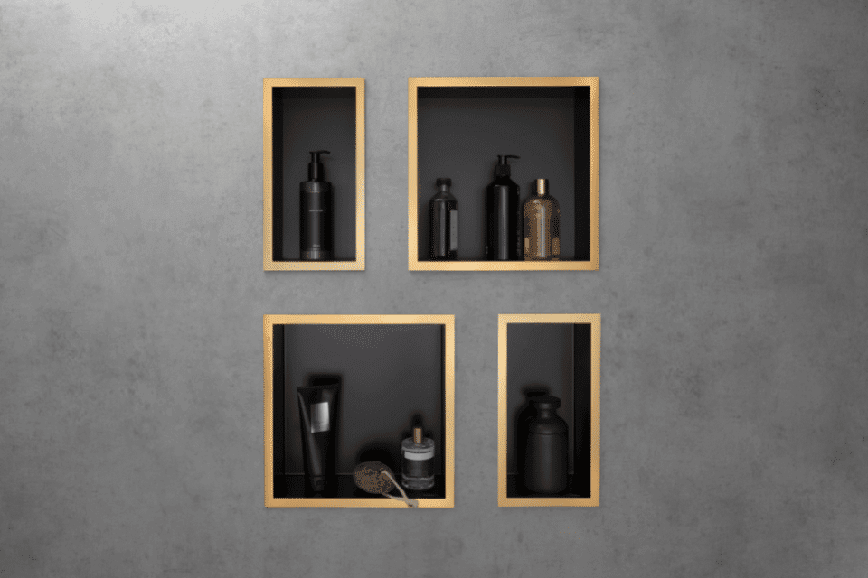 hansgrohe XtraStoris Wandischen in Gold. 