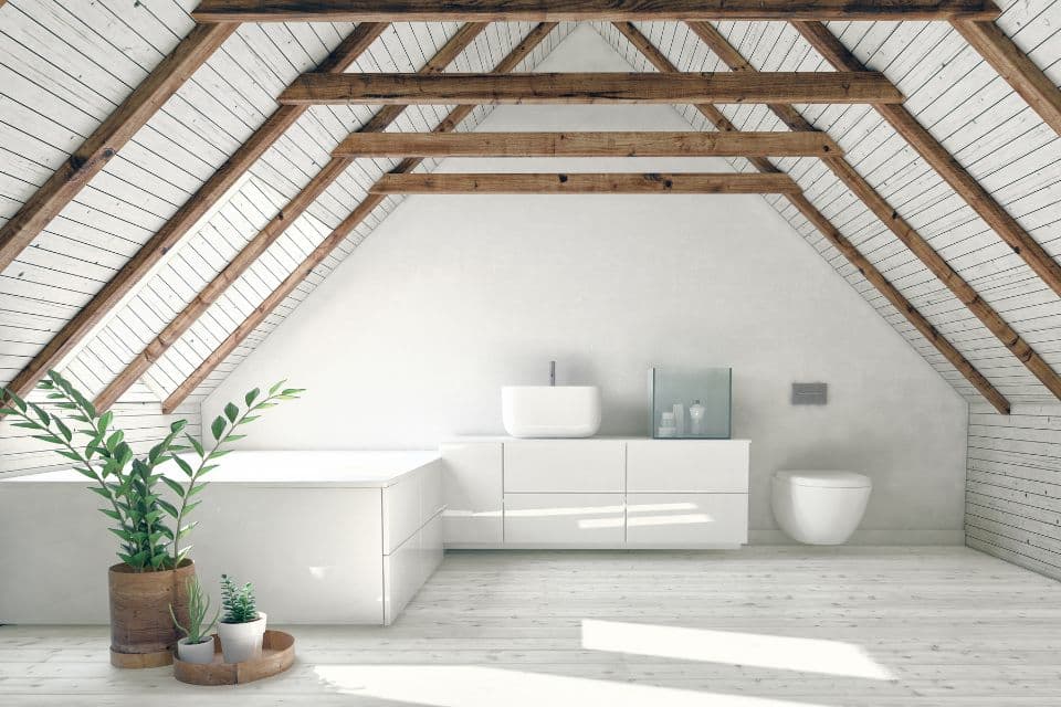 Skandinavisches Badezimmer