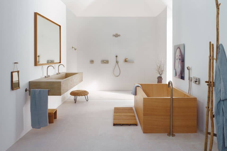 Minimalistisches Badezimmer im Scandi-Style  