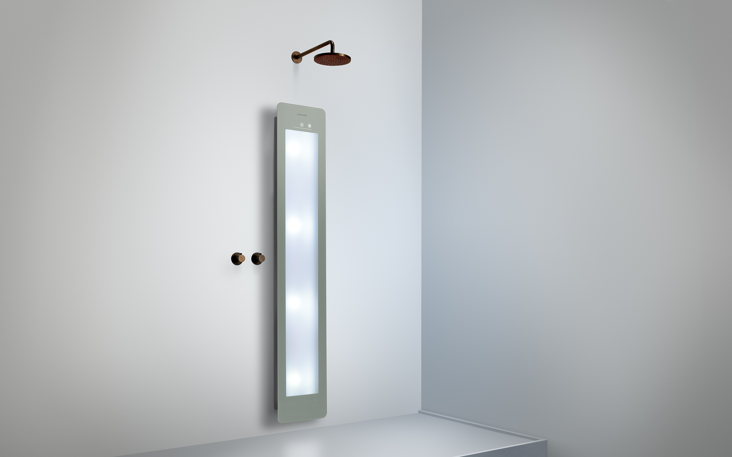 Round Line Plus/L Infrarot und UV-Stahler für Dusche
