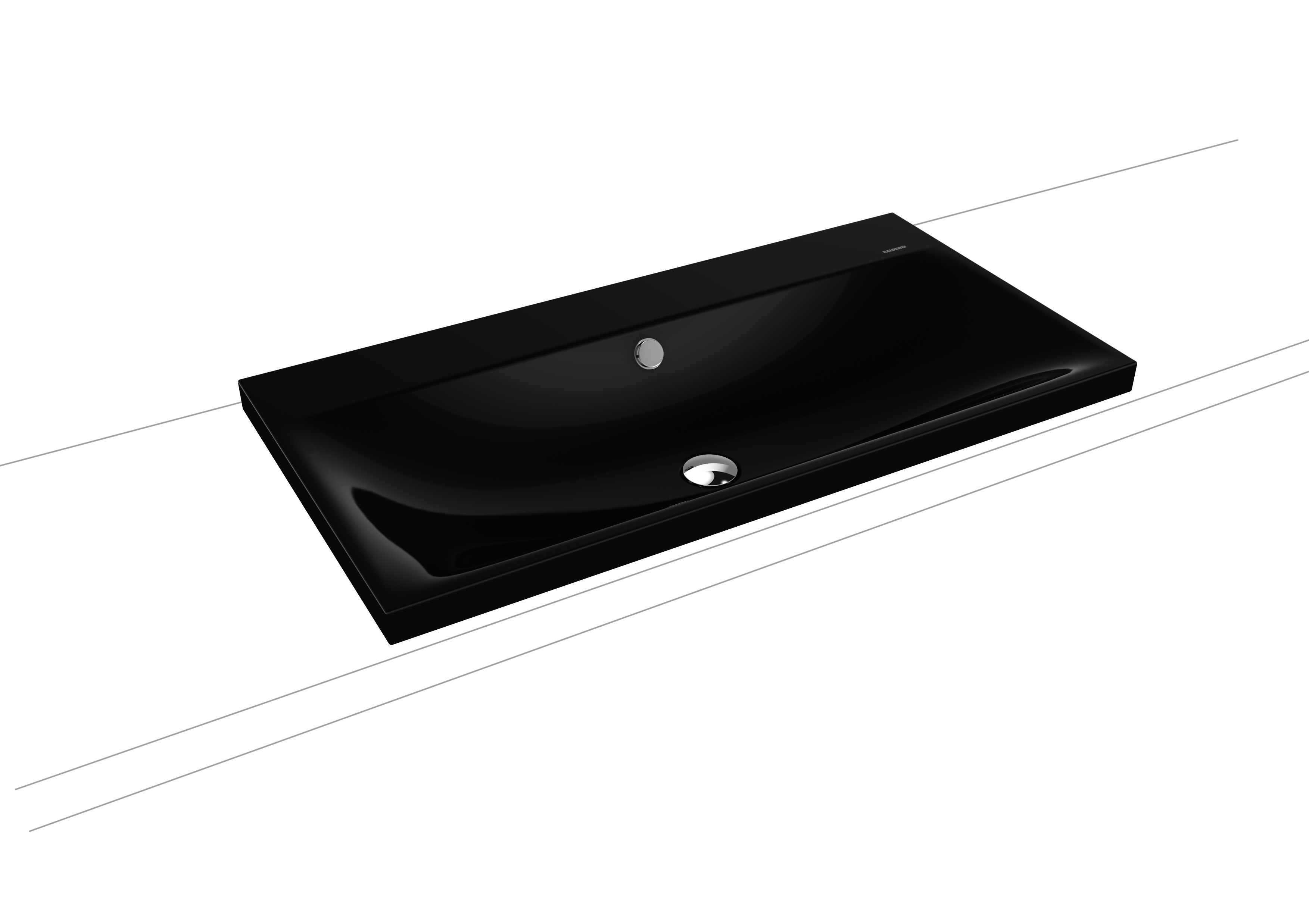 Kaldewei Silenio Aufsatzwaschtisch; Modell 3041; 900 x 460 x 40mm, ohne Hahnloch