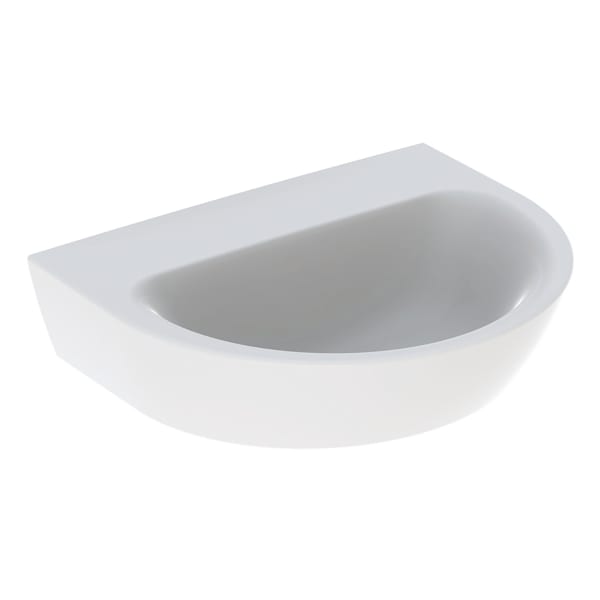 Geberit Renova Waschtisch, 55x45cm, ohne Hahnloch, ohne Überlauf, weiß, KeraTect