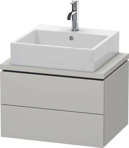 L-cube Waschtischunterbau für Konsole Compact LC 5805, 2 Schubkästen, 620 x 477mm