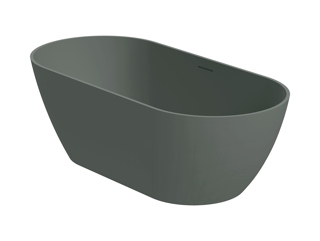 Bilbao 170 Solid Surface freistehende Badewanne 170 x 80 x 55,5cm