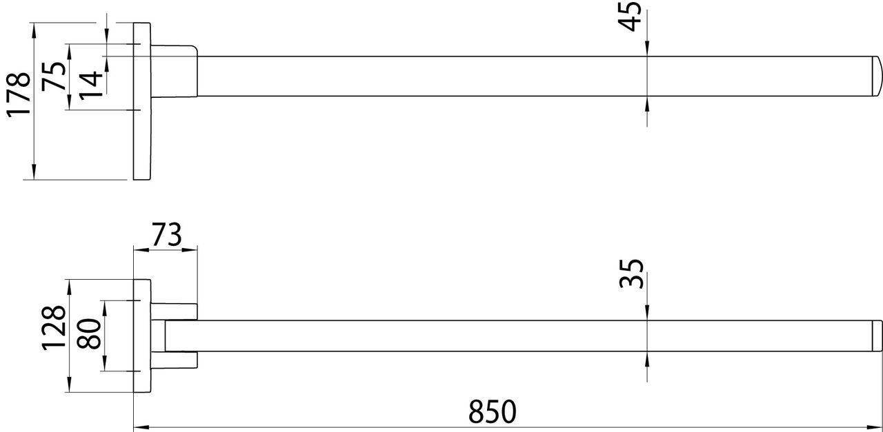 loft support folding handle 850mm