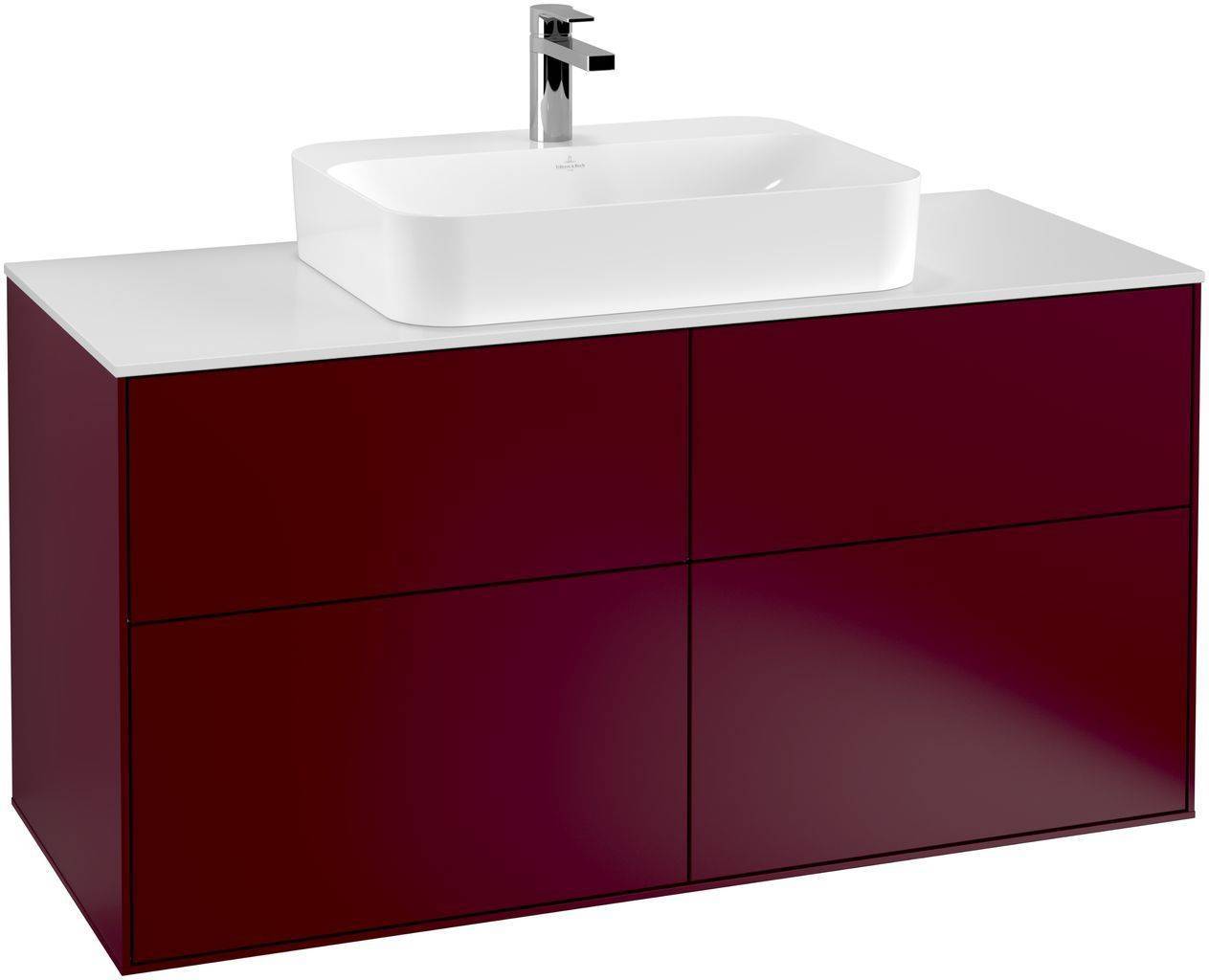 Villeroy & Boch Finion Waschtischunterschrank 1200 x 603 x 501mm, Abdeckplatte weiß matt