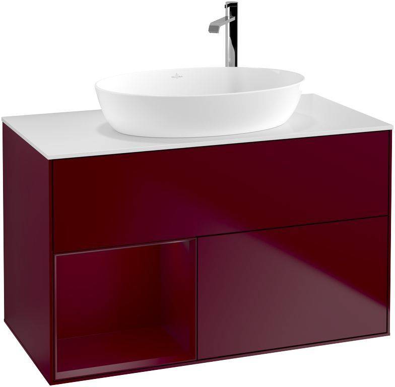 Villeroy & Boch Finion Waschtischunterschrank 1000 x 603 x 501mm, Abdeckplatte weiß matt
