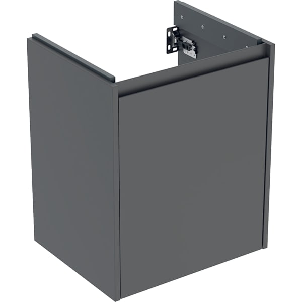 Geberit Renova Plan Unterschrank für Handwaschbecken, mit 1 Tür 50,4x60,6x40,4cm, lava/lackiert seidenmatt