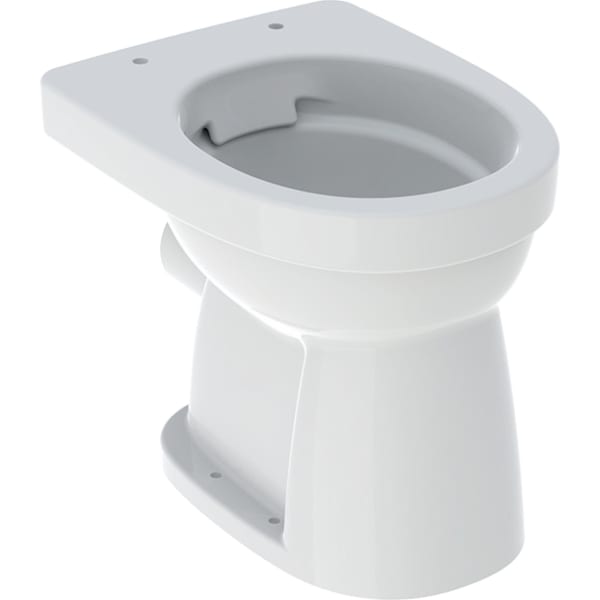 Geberit Renova Stand-WC Flachspüler Abgang horizontal, Rimfree, weiß