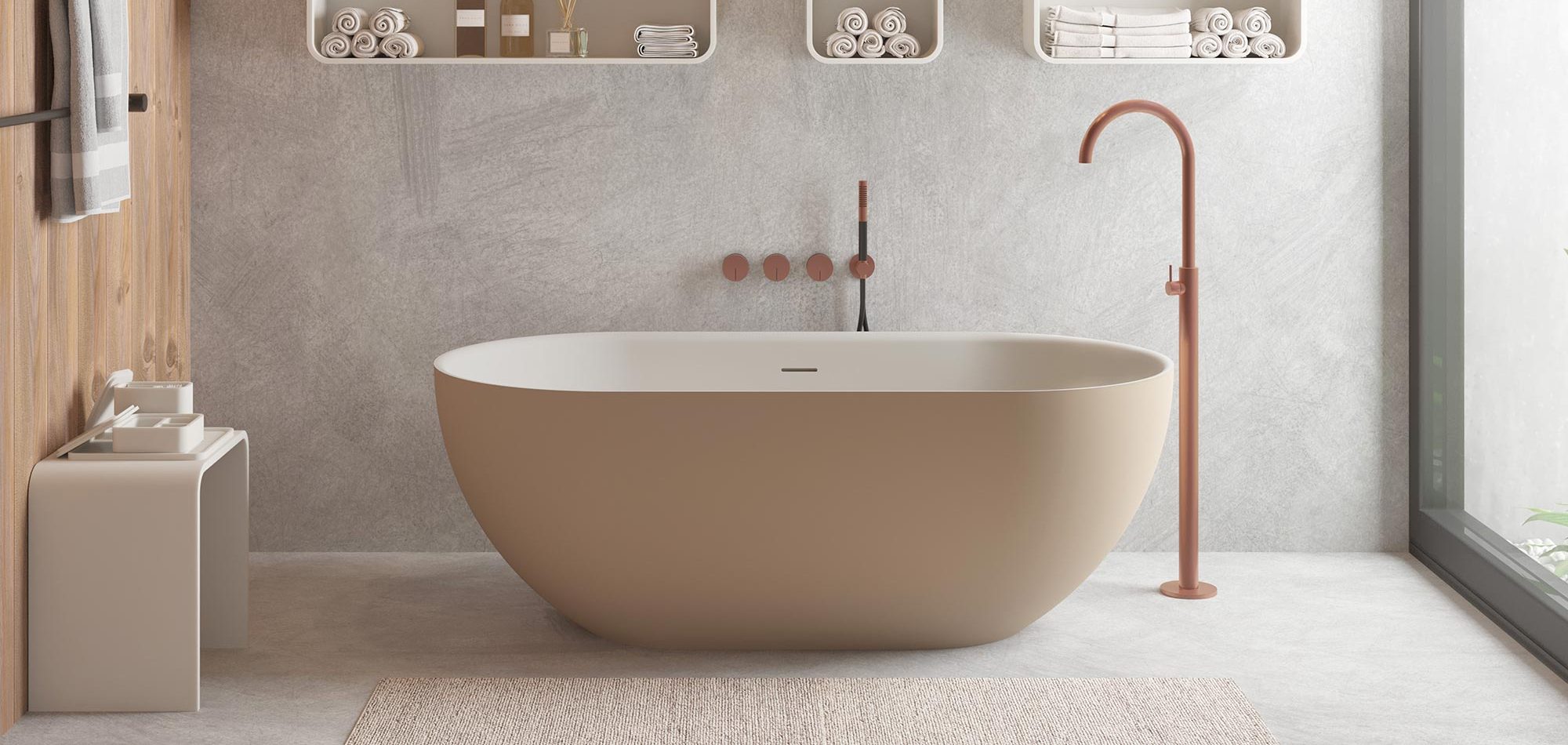 Freistehende Badewanne  Solidera GB-WH