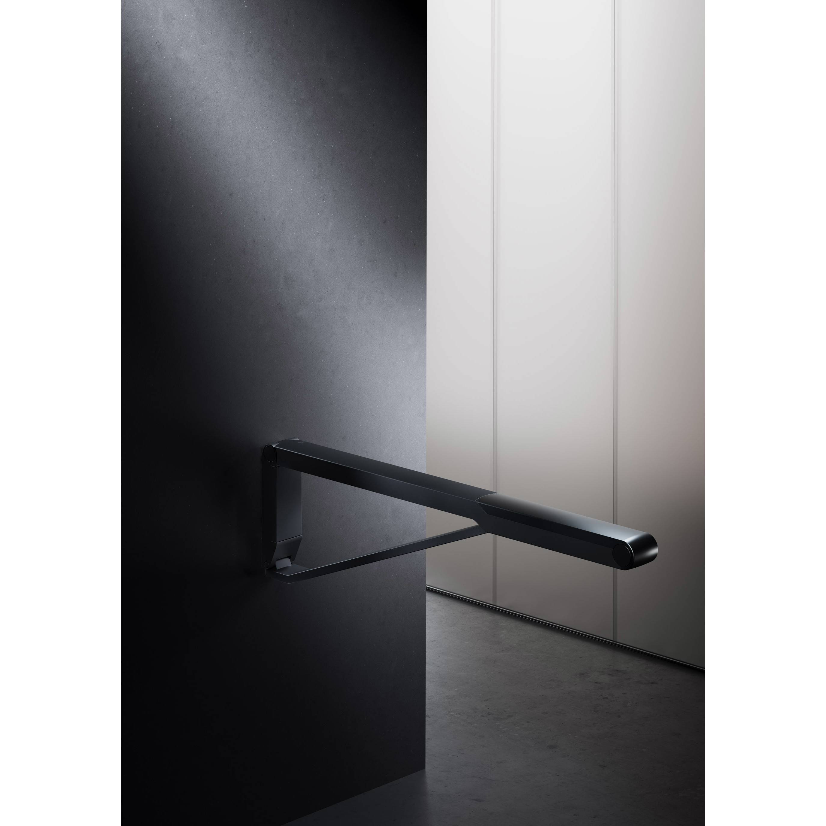 35003370837 AXESS Stützklappgriff, Aluminium, für Waschtisch und WC, 85cm