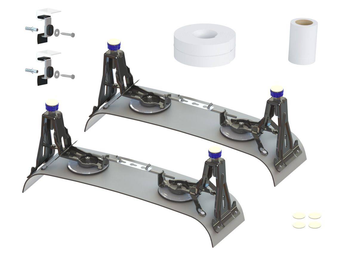Bathtub installation set with set, BIS 5041