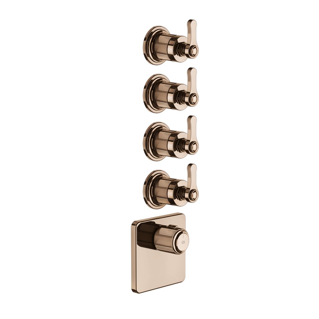 Gessi Venti20 4-Wege Thermostat Kupfer PVD