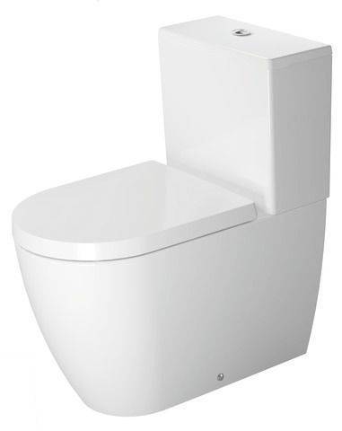 ME by Starck Stand-WC für Kombi 650 mm Tiefspüler, Abgang senkrecht, weiß HygieneGlaze