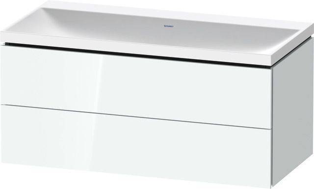 Duravit L-Cube c-shaped Badmöbel-Set 1000mm Weiß Hochglanz lack