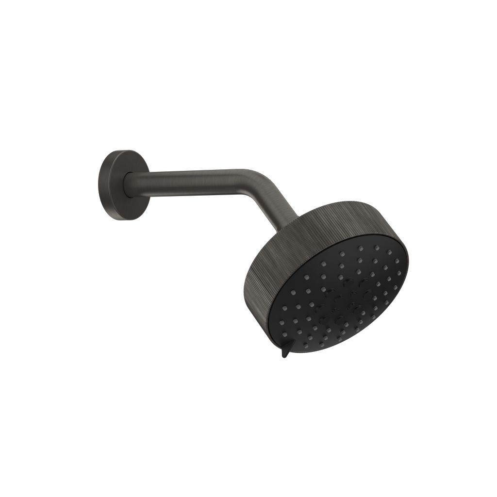 Gessi INGRANAGGIO Kopfbrause Regen Metall schwarz gebürstet