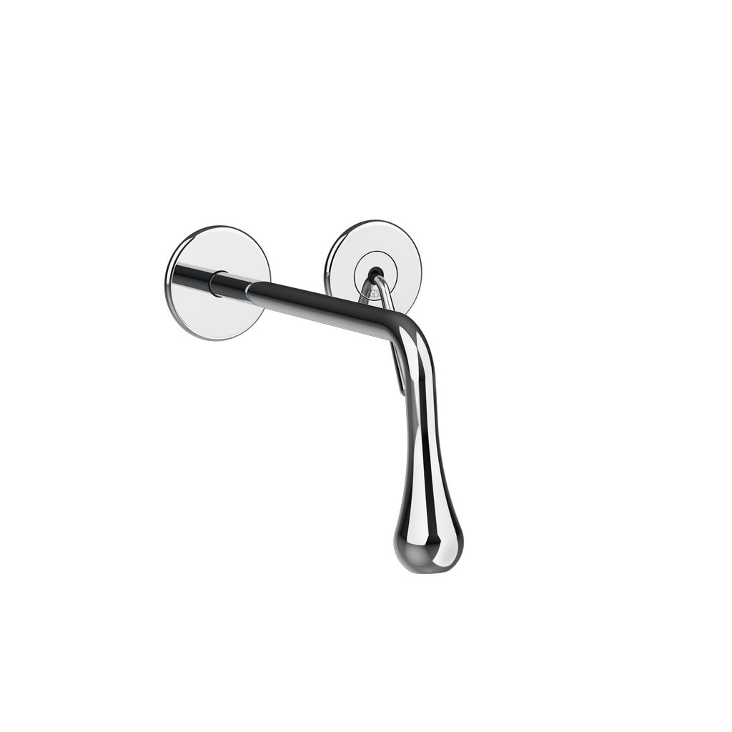 Gessi Goccia Waschtisch-Wand-Einhebelmischer chrom