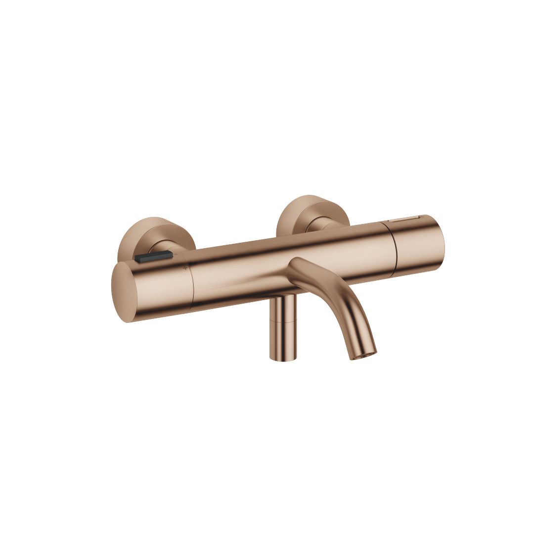 Bath thermostat for wall mounting without hose shower set