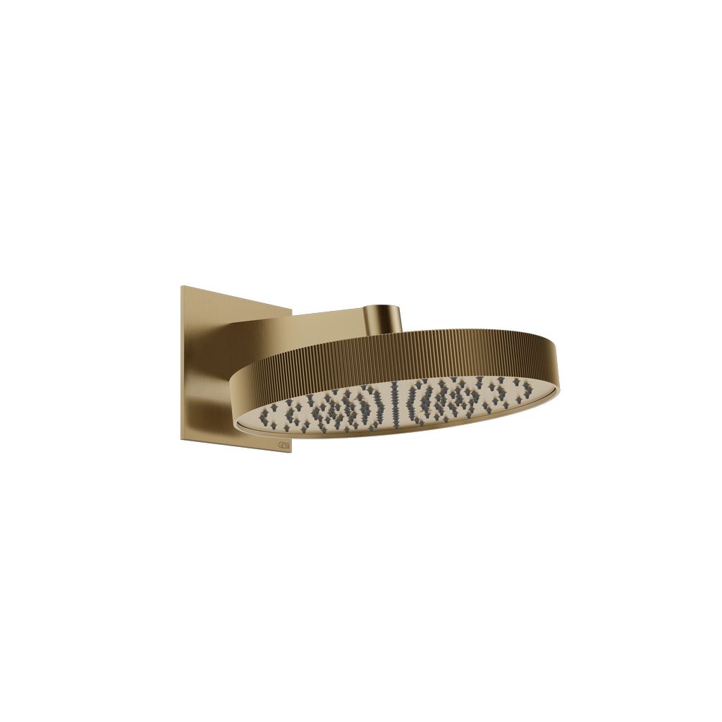 Gessi Inverso Rigato Kopfbrause warm bronze gebürstet
