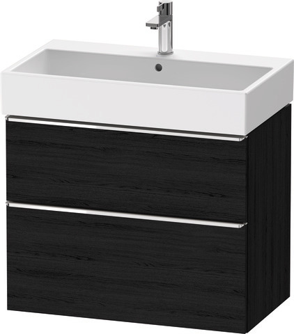 Duravit D-Neo Waschtischunterbau wandhängend mit Möbelgriff chrom