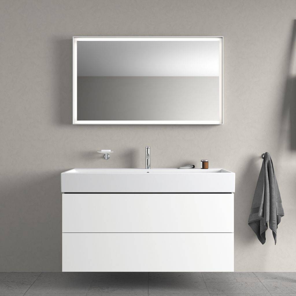 Vero Air furniture washbasin, 1200 x 470mm, with tap hole, with overflow