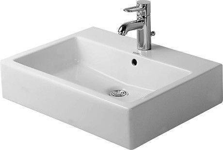 Duravit Vero Waschtisch 600 mm, mit Überlauf mit 1 Hahnloch, weiß