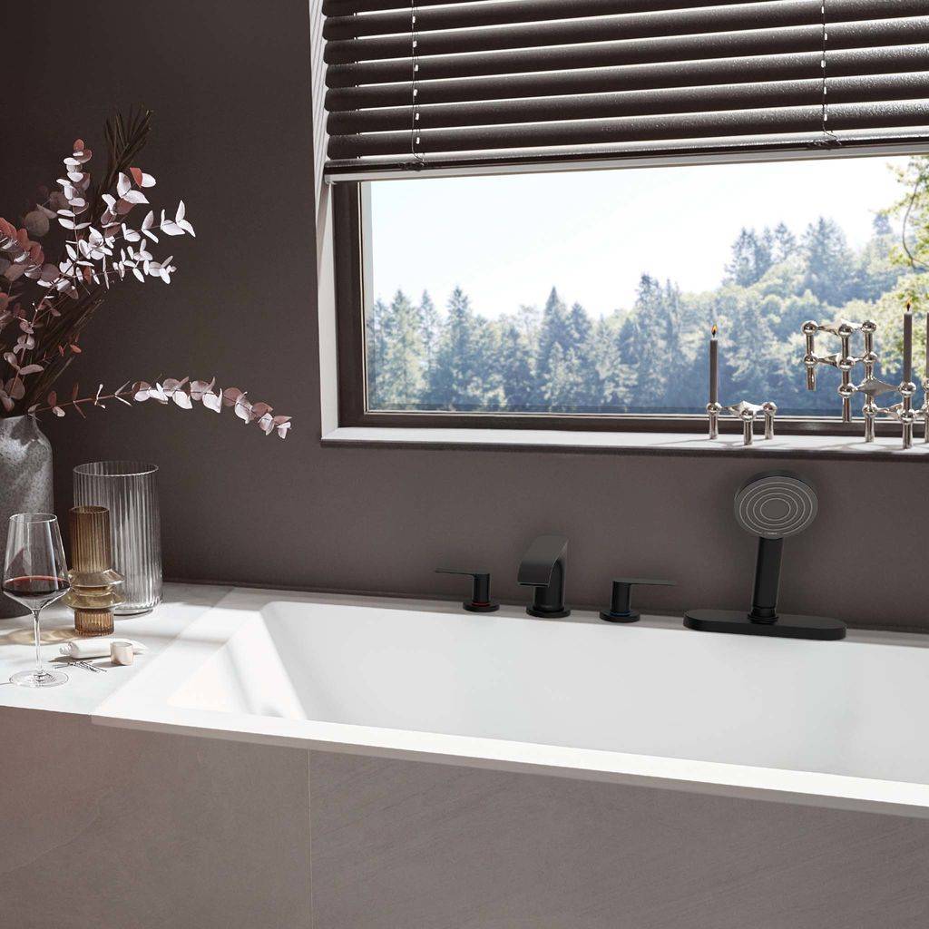 Hansgrohe Vivenis 4-Loch Wannenrandarmatur mit sBox