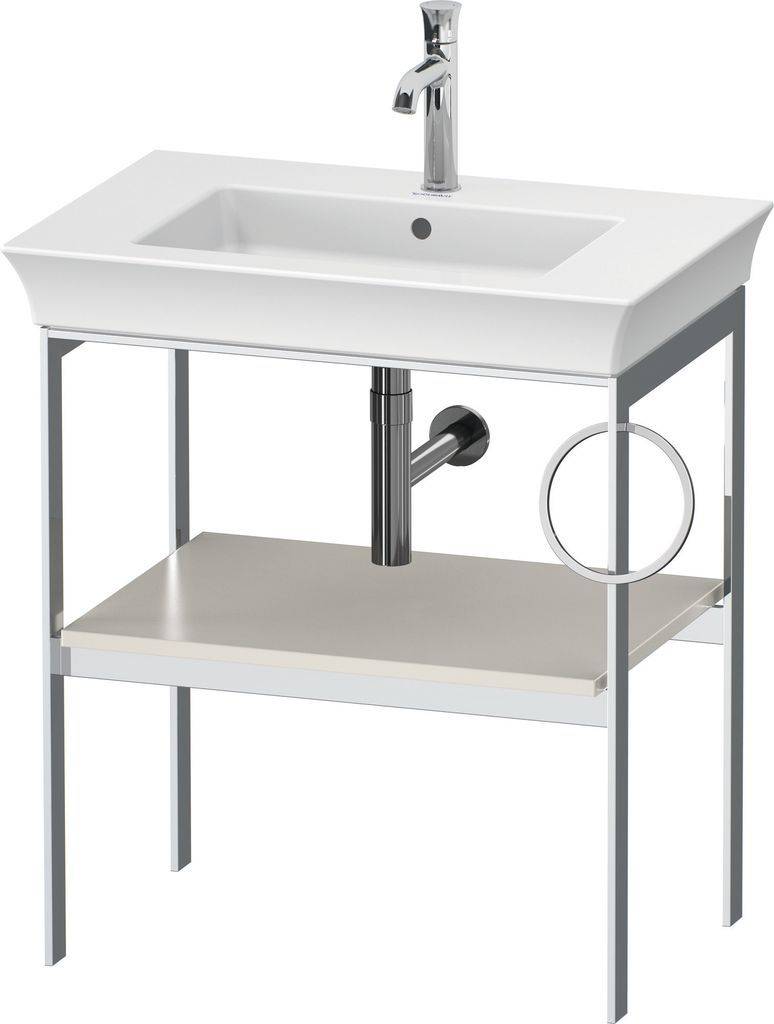 Duravit White Tulip Metallkonsole, bodenstehend, 684 x 450mm