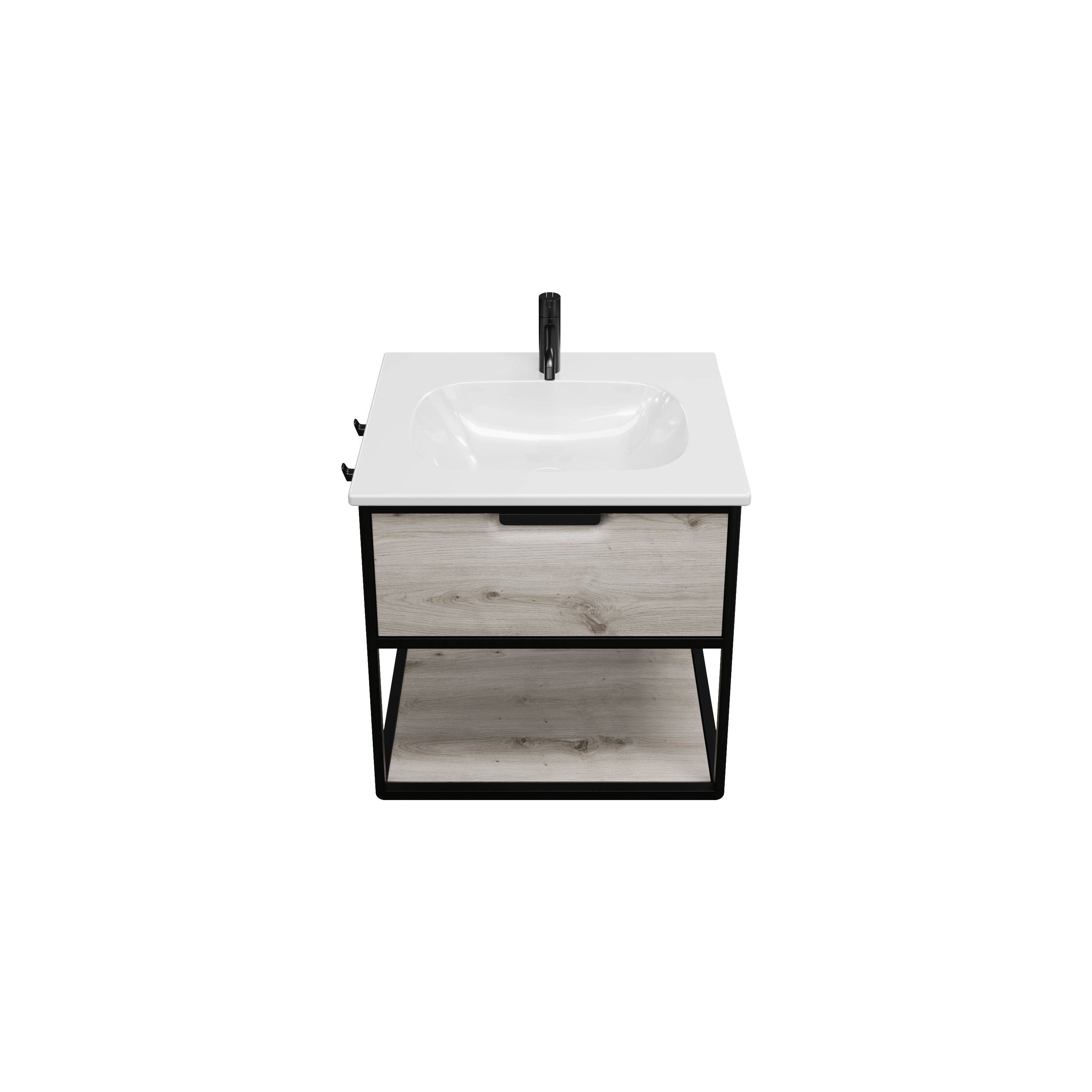 Vry Keramik-Waschtisch inkl. Waschtischunterschrank 630mm