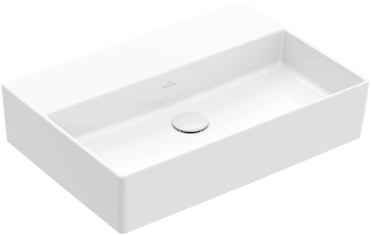 Villeroy & Boch Memento 2.0 Waschtisch, Wandbefestigung, 600 x 420mm, ohne Hahnloch, ohne Überlauf