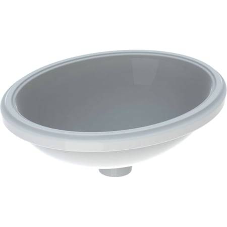 Geberit VariForm Unterbauwaschtisch, oval, 420 x 330mm, ohne Hahnloch, ohne Überlauf
