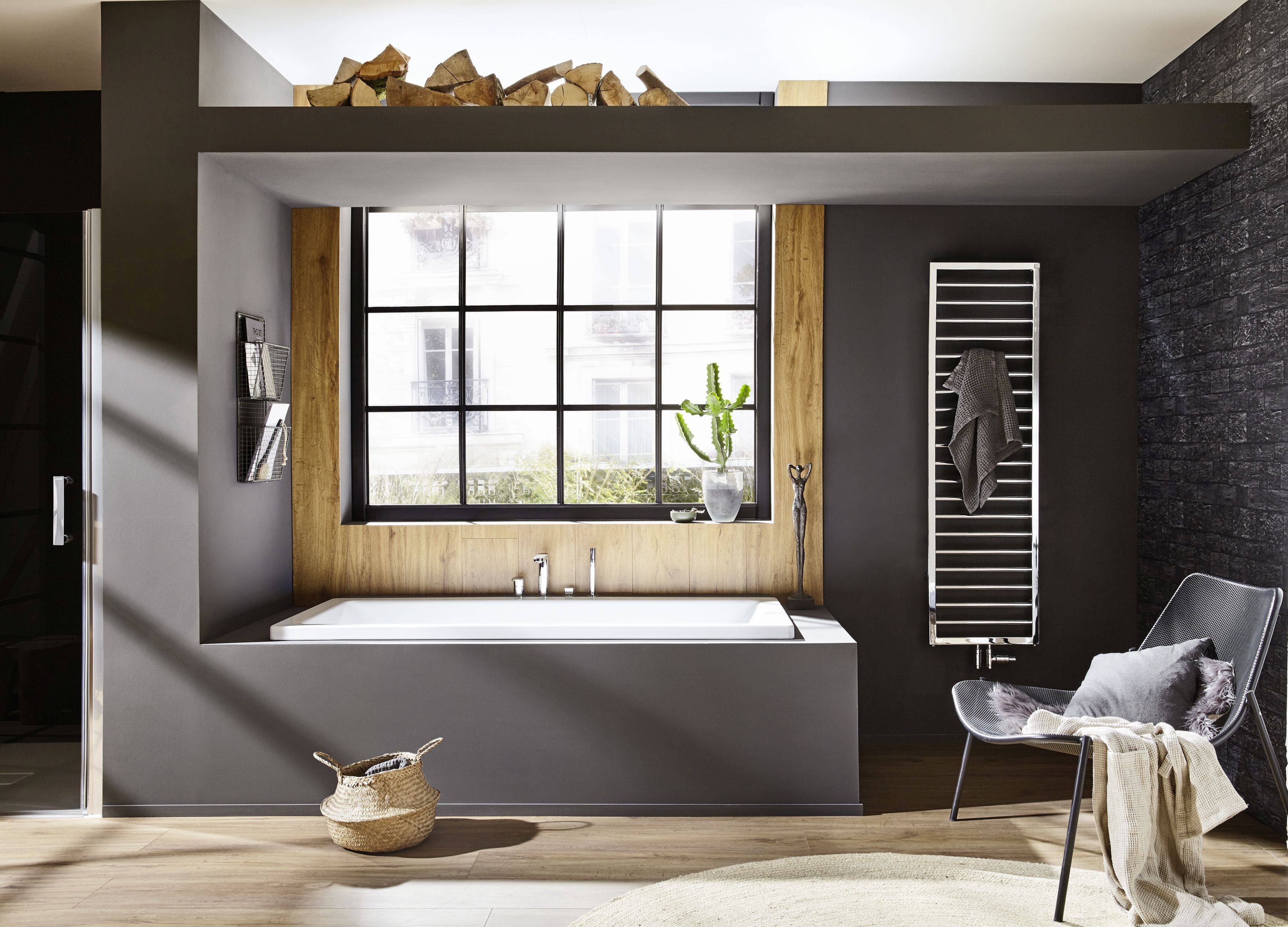 ConoDuo Rechteck-Badewanne; Modell 735; 2000 x 1000 x 420mm, mit einseitigen Grifflöchern