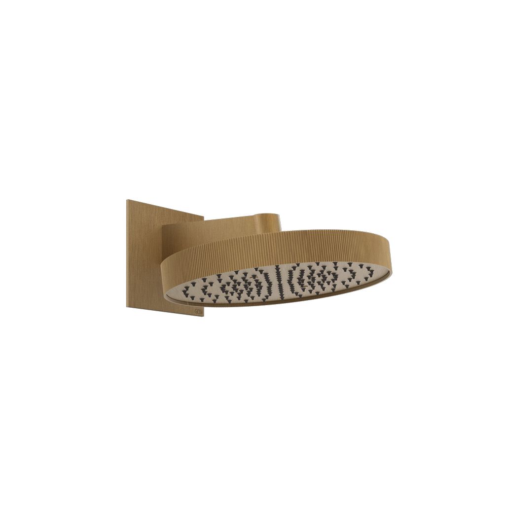Gessi Inverso Rigato Kopfbrause Messing antik