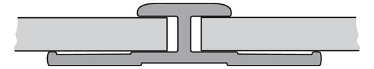 Connecting profile panels Length: up to 2550 - white