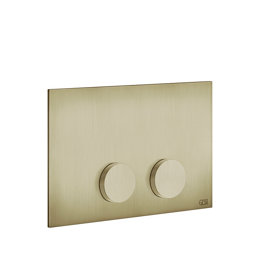 Gessi ANELLO Betätigungsplatte Geberit Omega messing gebürstet