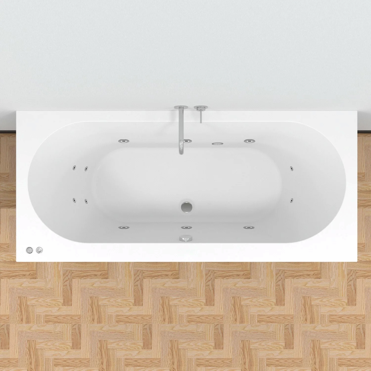Carolina Easypool 3.1 Whirlwanne 180 x 80cm, manuelle Bedienung