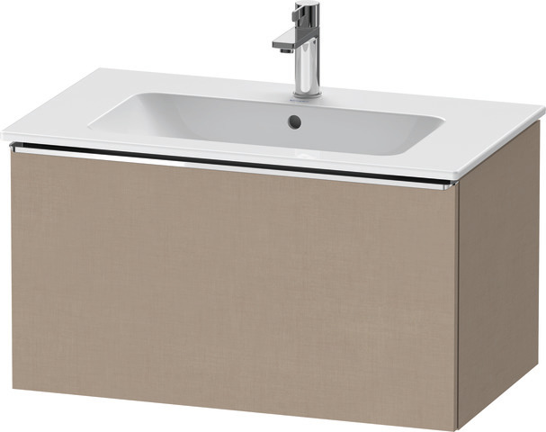 Duravit D-Neo Waschtischunterbau wandhängend mit Möbelgriff chrom