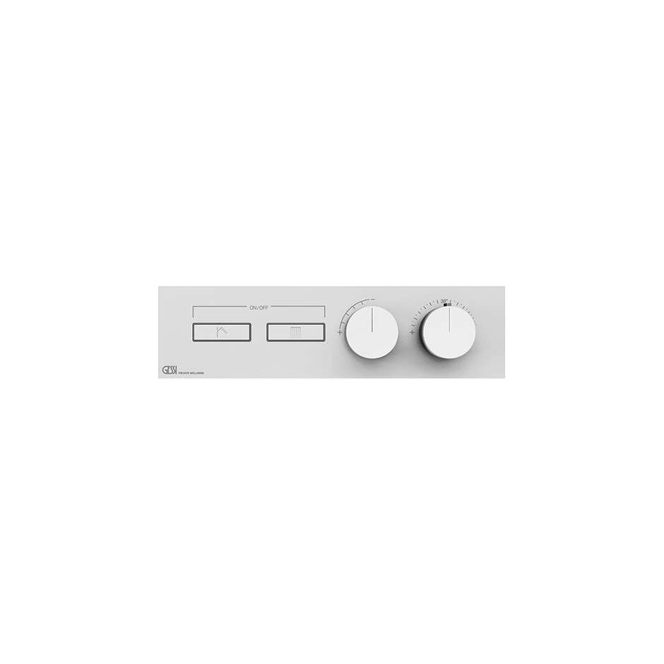 Gessi Hi-Fi Unterputz-Thermostat für 2 Verbraucher, 3/4
