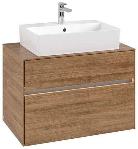 Villeroy & Boch Collaro Waschtischunterschrank 800 x 500 x 548mm, mit LED Beleuchtung