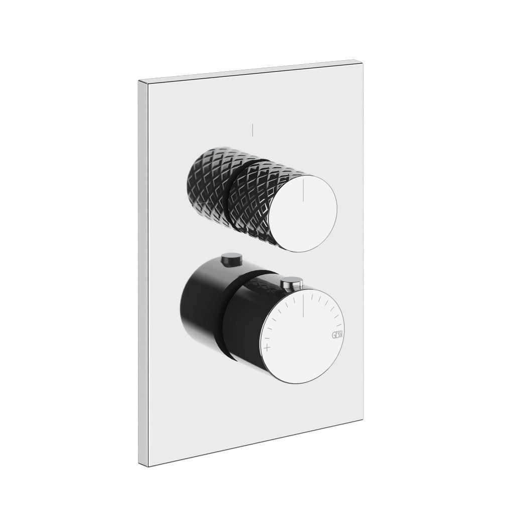 Gessi Habito Intreccio Thermostat, 3-Wege chrom