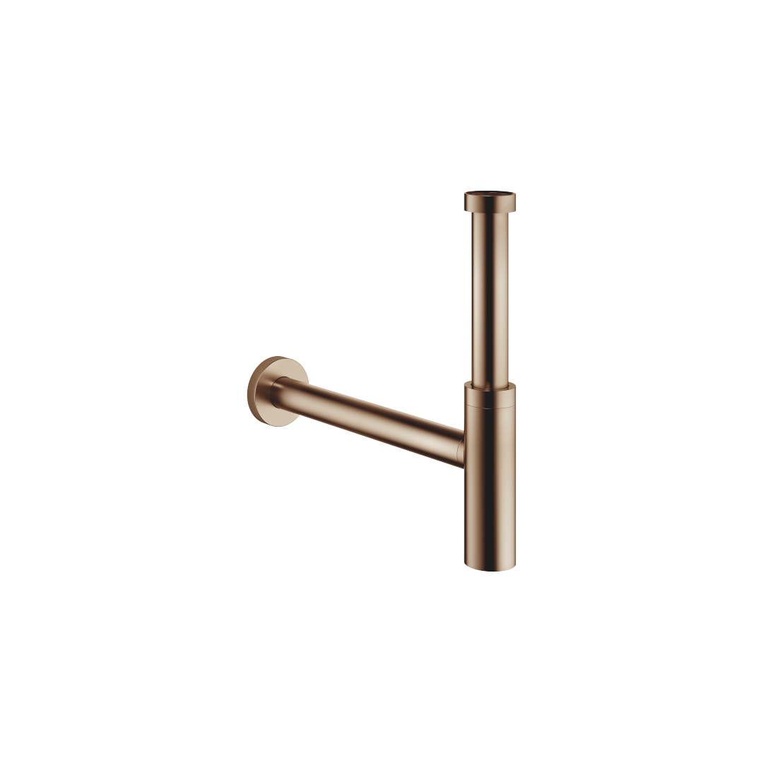 Bronzefarbener Waschtisch Siphon aus Metall