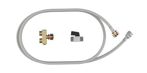 Connection set for Washlet with concealed connections